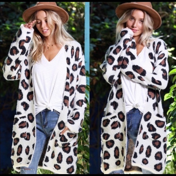 Ultra Soft Leopard Print Open Cardigan-LAST ONE☝️ - Picture 2 of 2